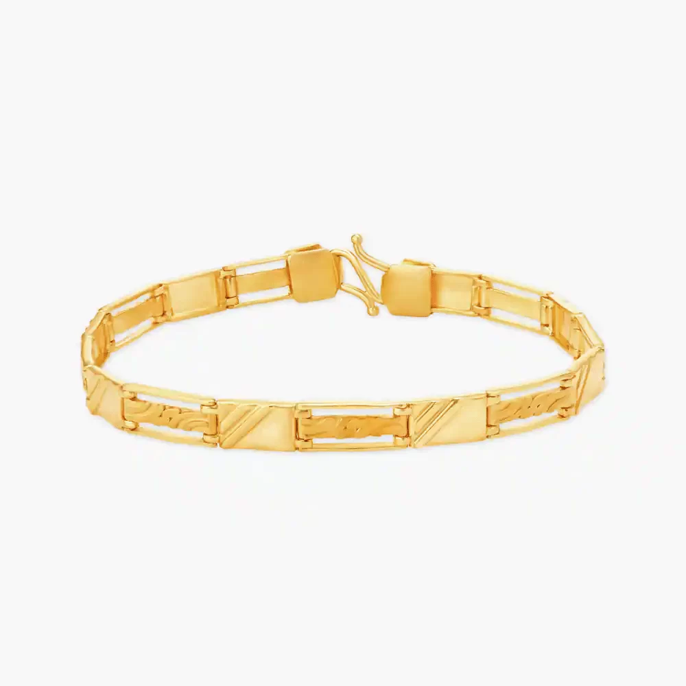 Carved Gold Bracelet