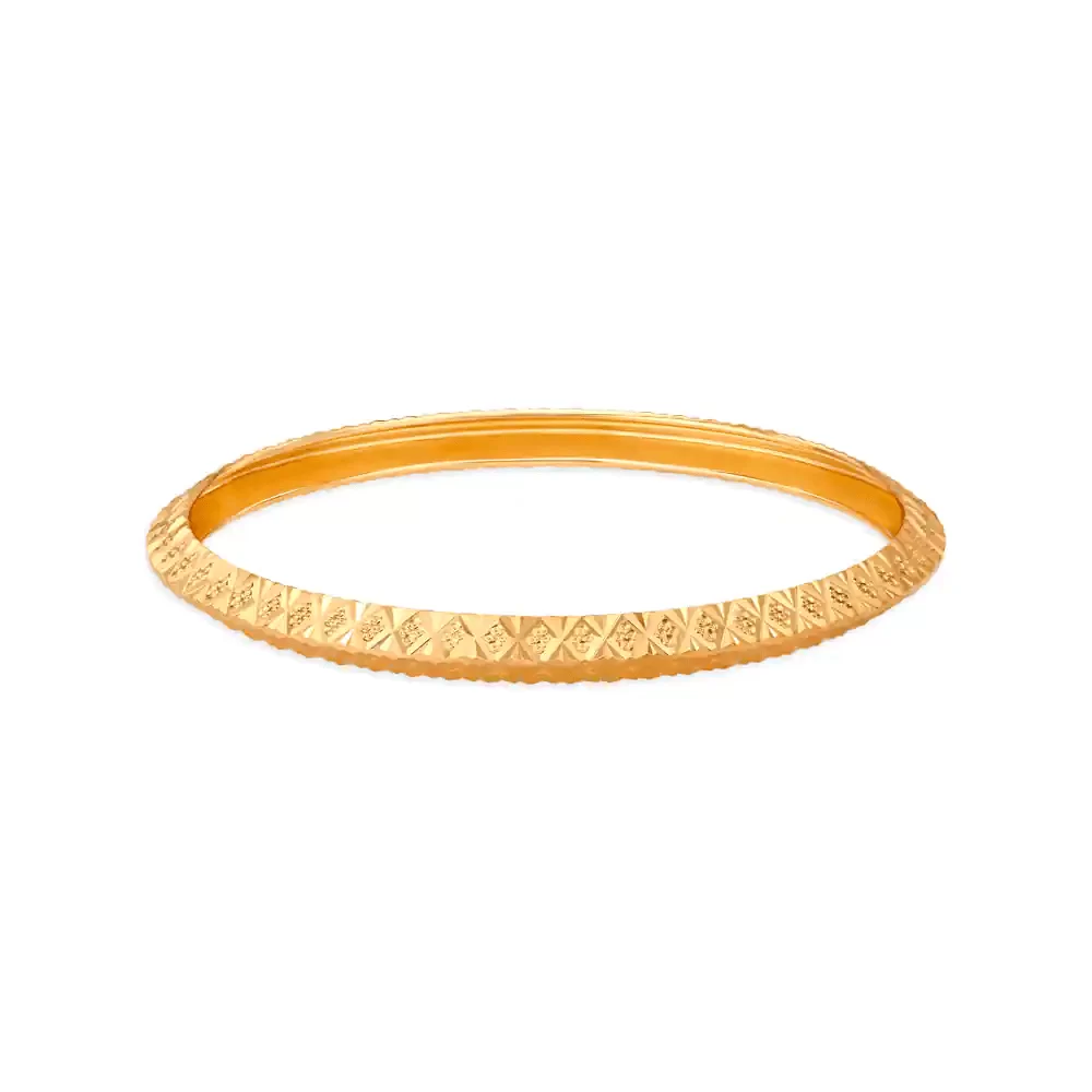 Alluring Textured Gold Kada
