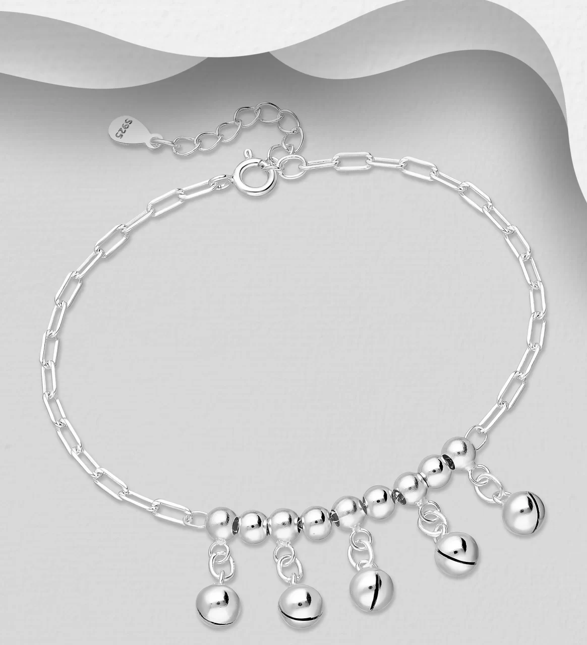 Chime Ball Bracelet In Silver For Her
