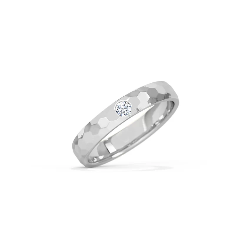 Emily White Gold Band