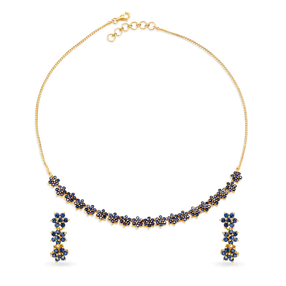 Azula Sapphire Necklace Set