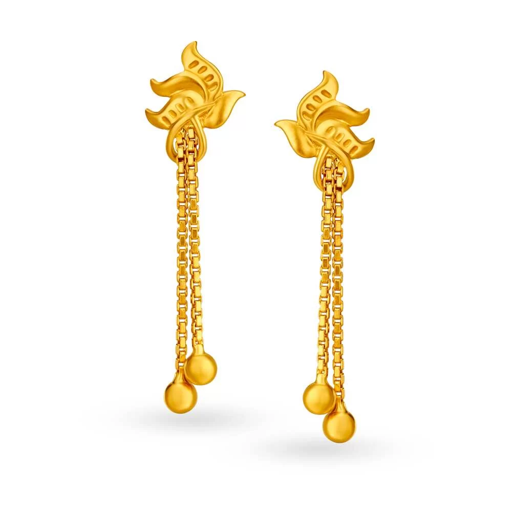 Elegant Floral Cascade Earrings