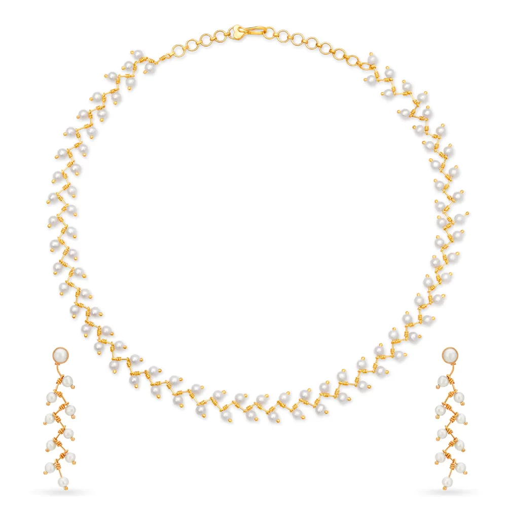 Ethereal Gold Necklace Set