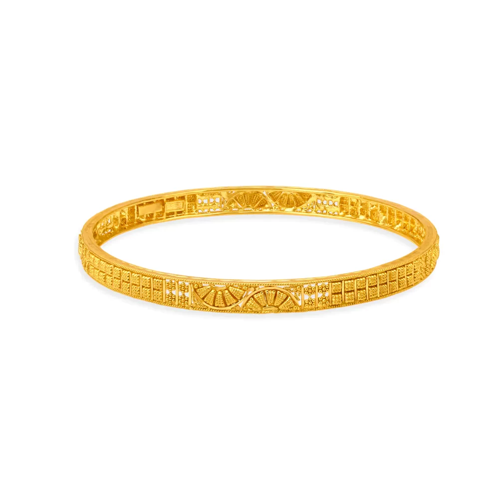 Minimal Gold Bangles With Enamel