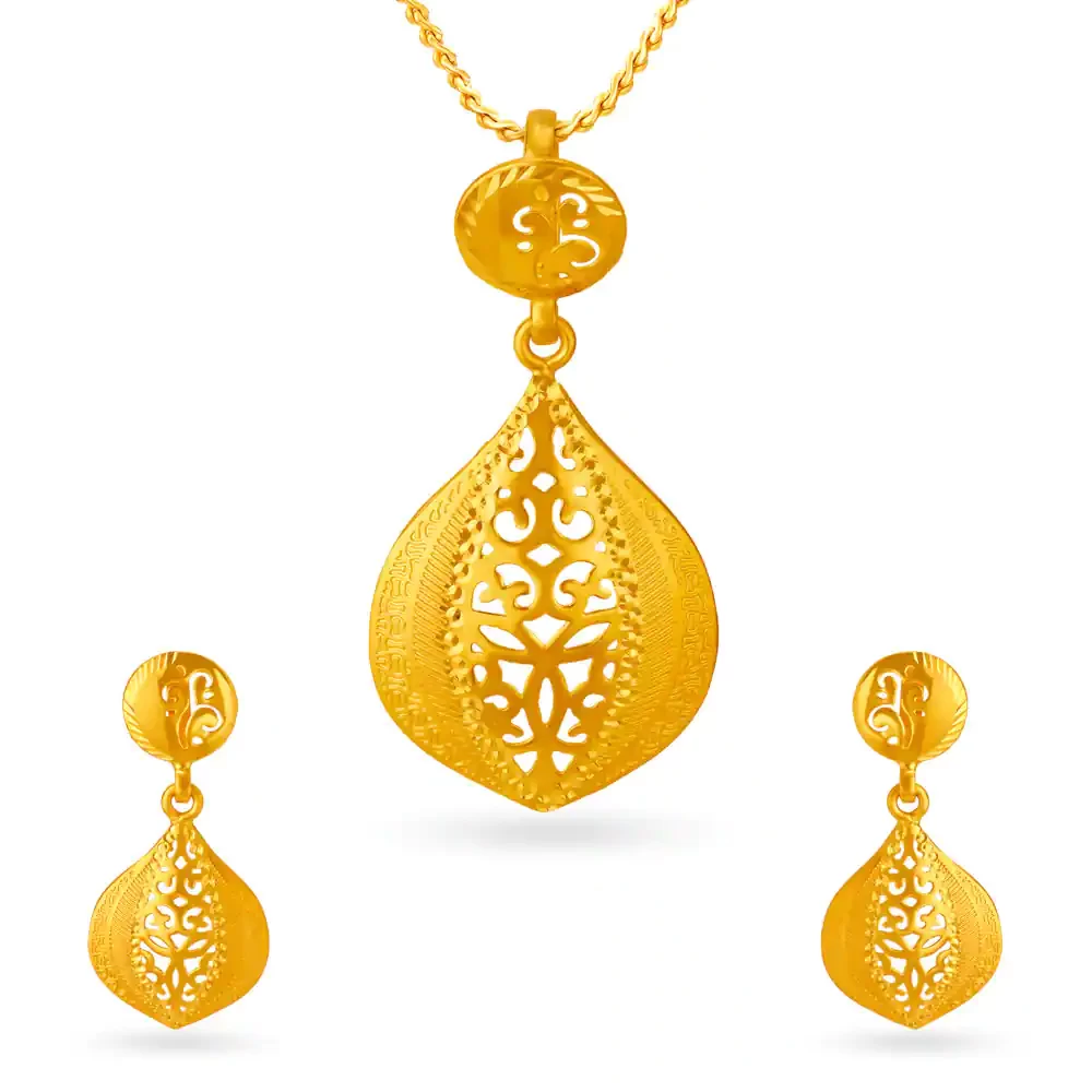 Enchanting Pendant And Earrings Set