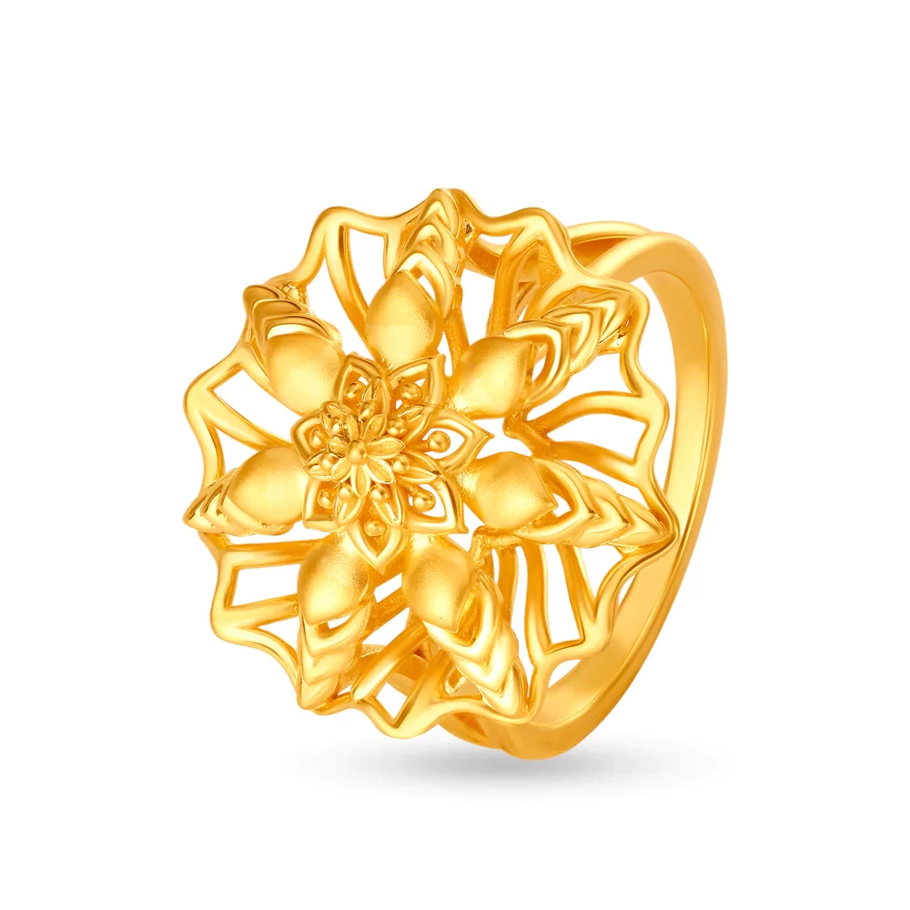 Palatial Floral Statement Ring