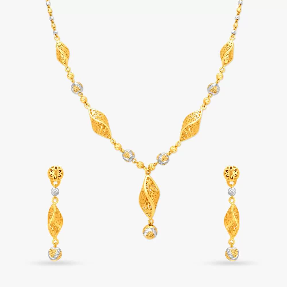 Intricate Chandbali Necklace Set