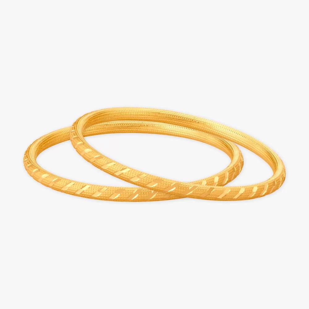 Surreal Textured Bangles Set