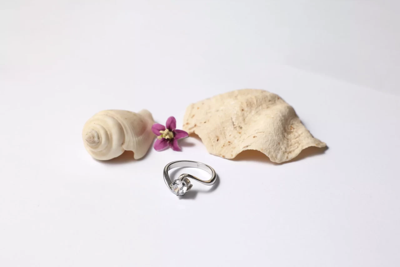 Twist ring in silver for her