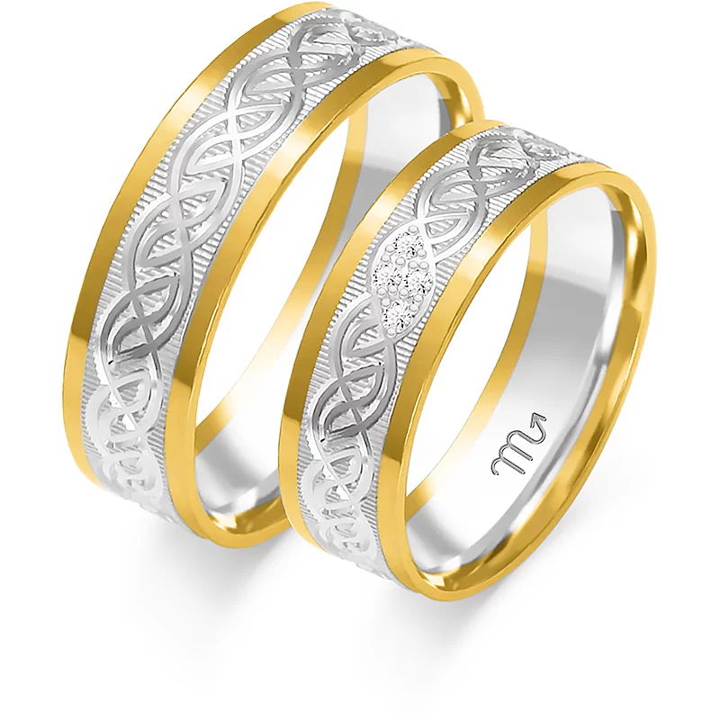 Spiral Design Wedding Rings
