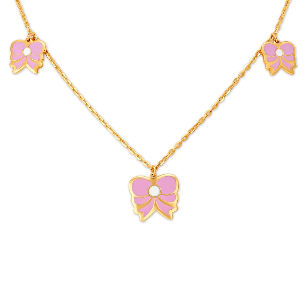 Lovely Butterfly Gold Pendant With Chain