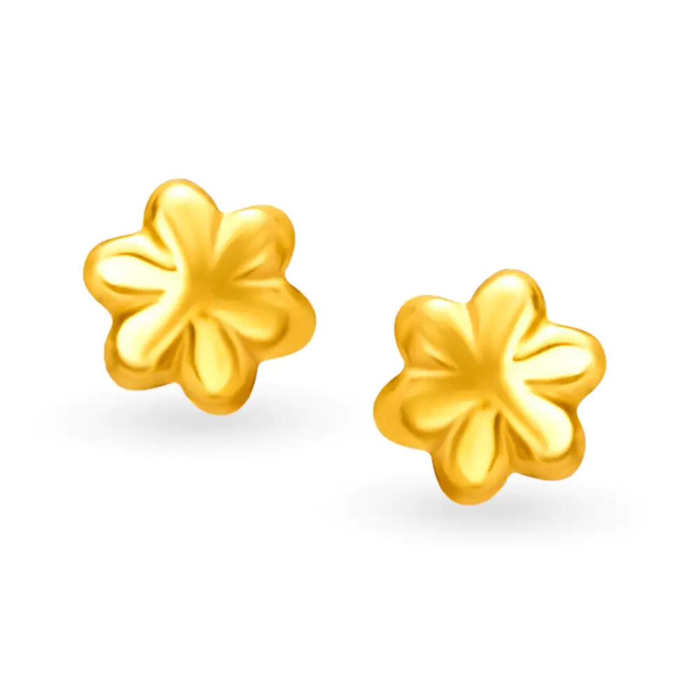Simple Floral Stud Earrings