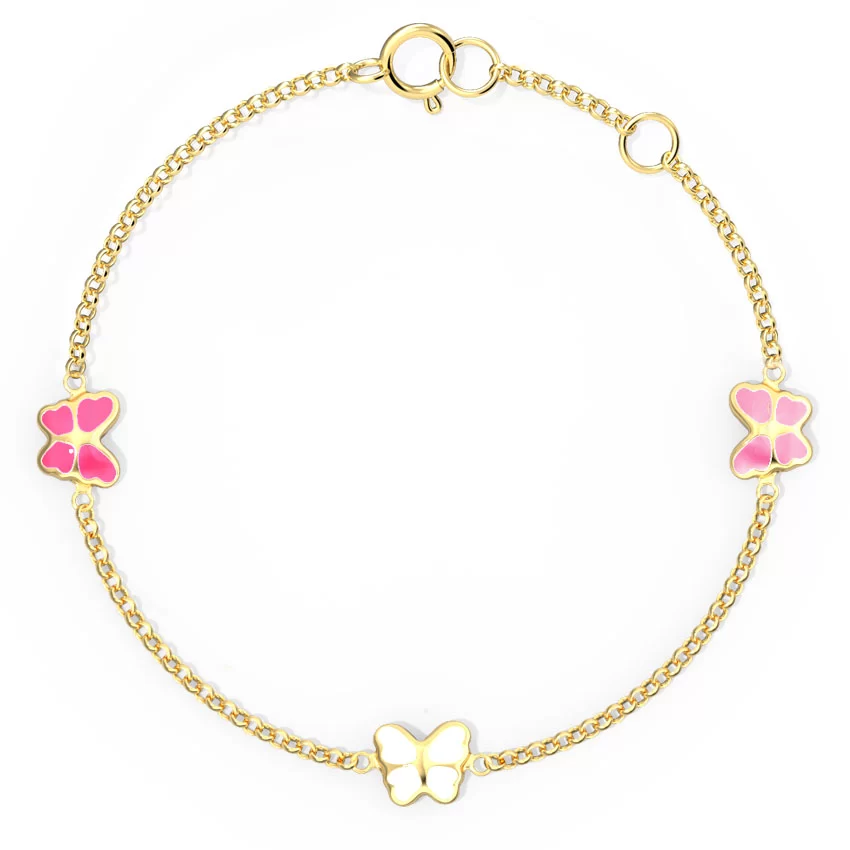 Butterfly Swarm Gold Bracelet