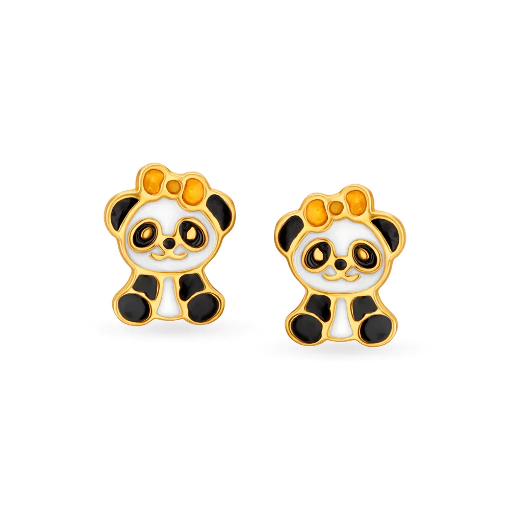 Quirky Panda Stud