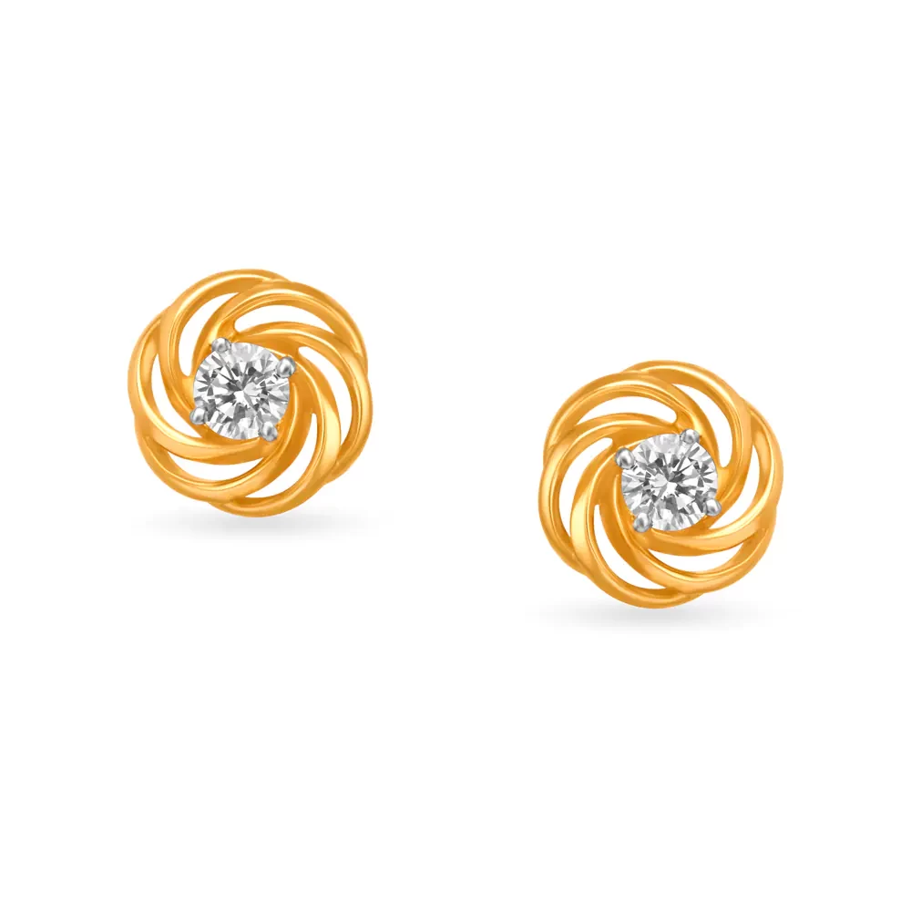 Swirl Pattern Stud