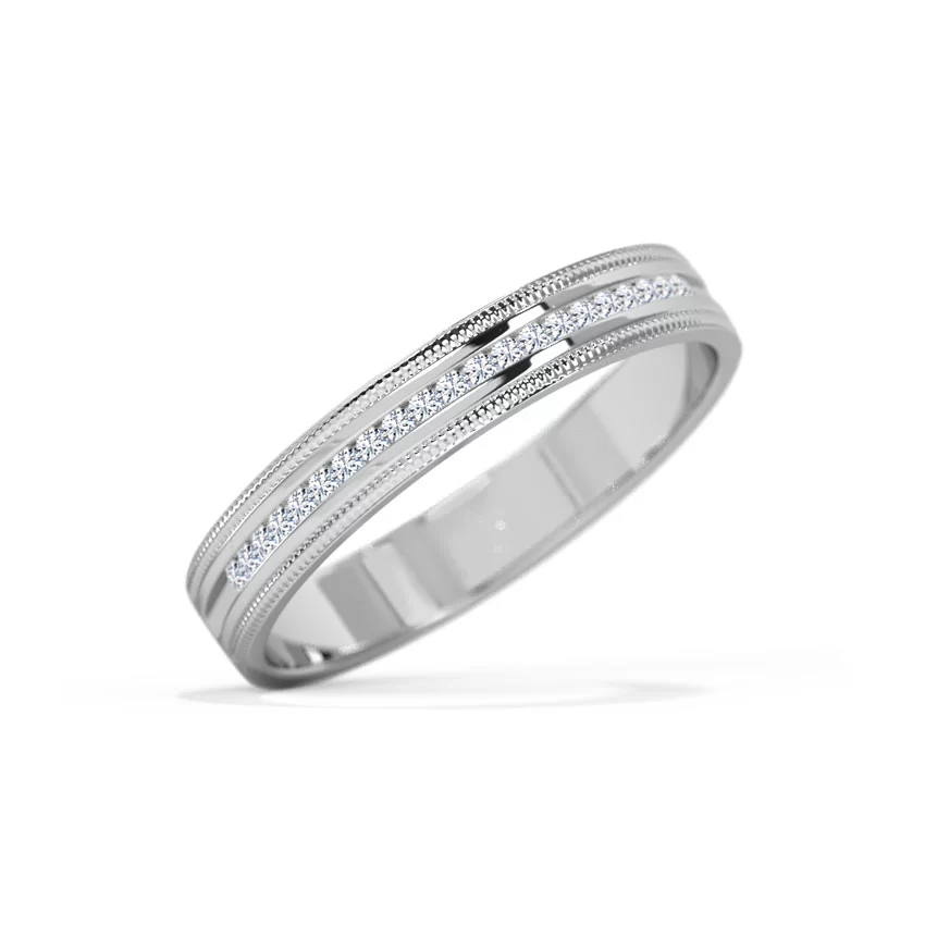 Buttercup White Gold Band