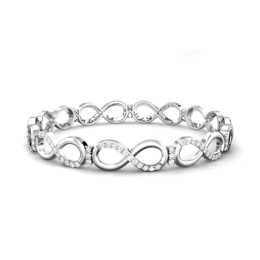 Infinity Diamond Bangle