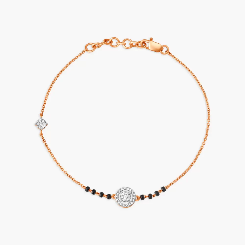 Eternal Love Diamond Mangalsutra Bracelet