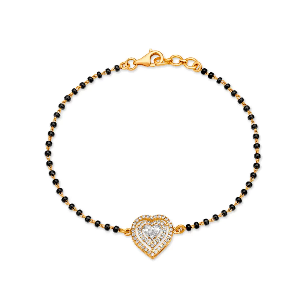 Romantic Diamond Mangalsutra Bracelet