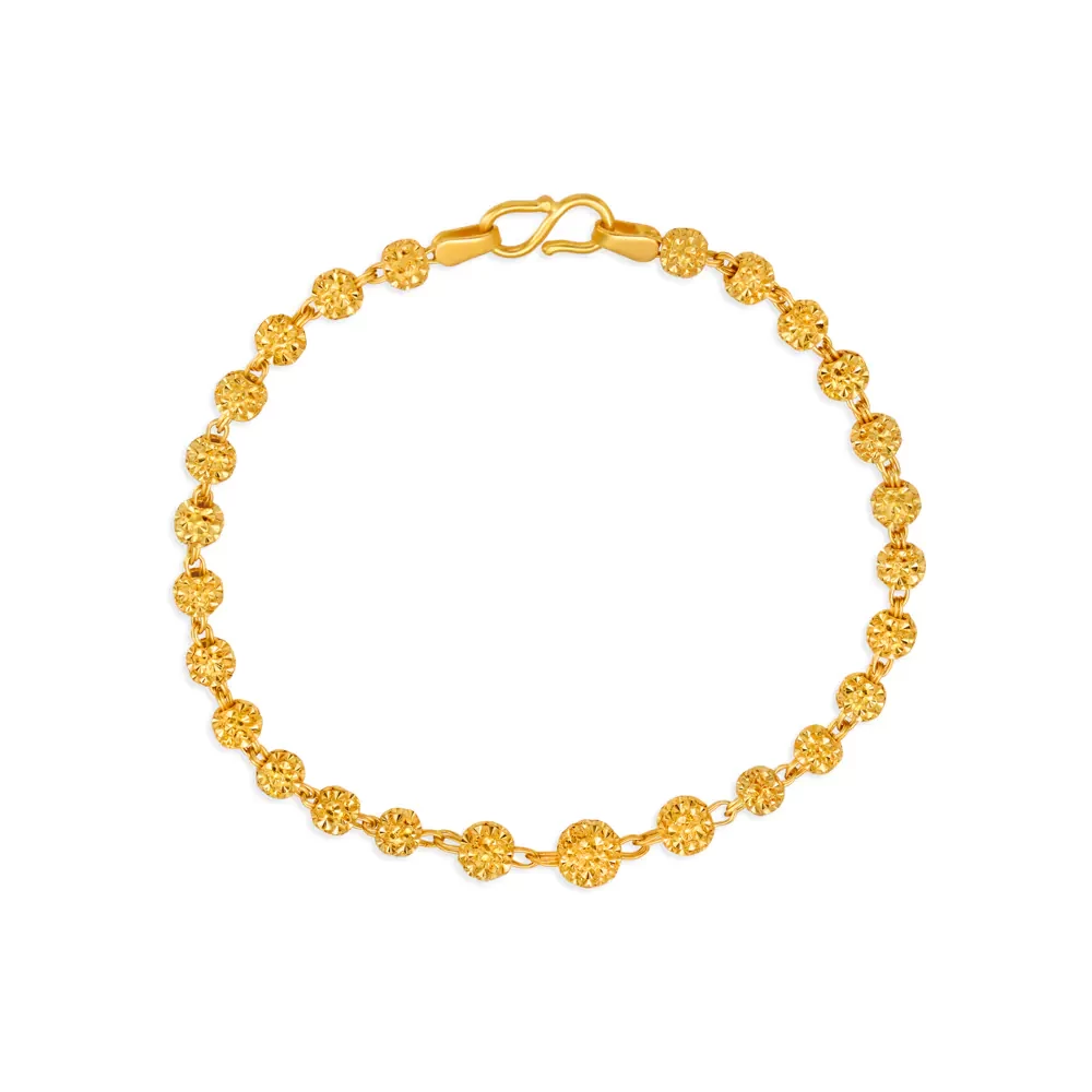 Charming Beady Gold Bracelet