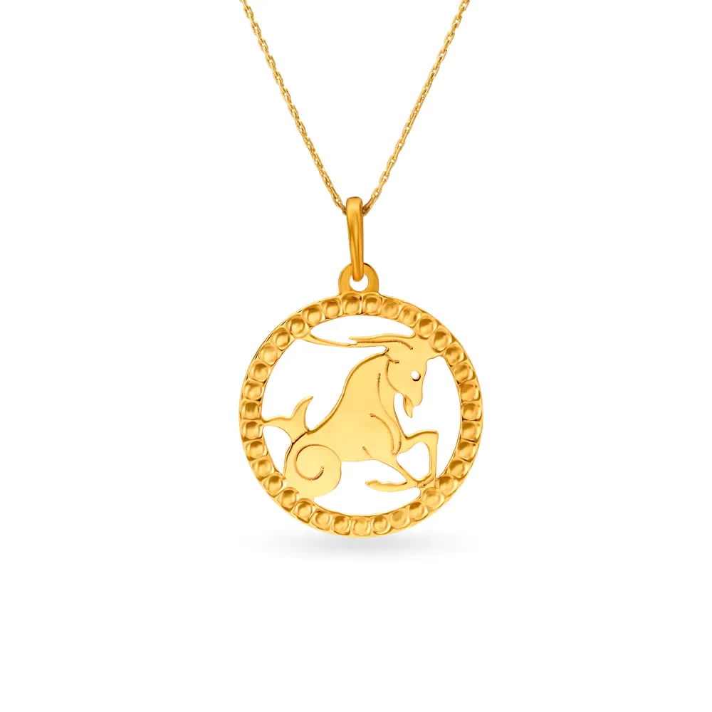Capricorn Zodiac Pendant