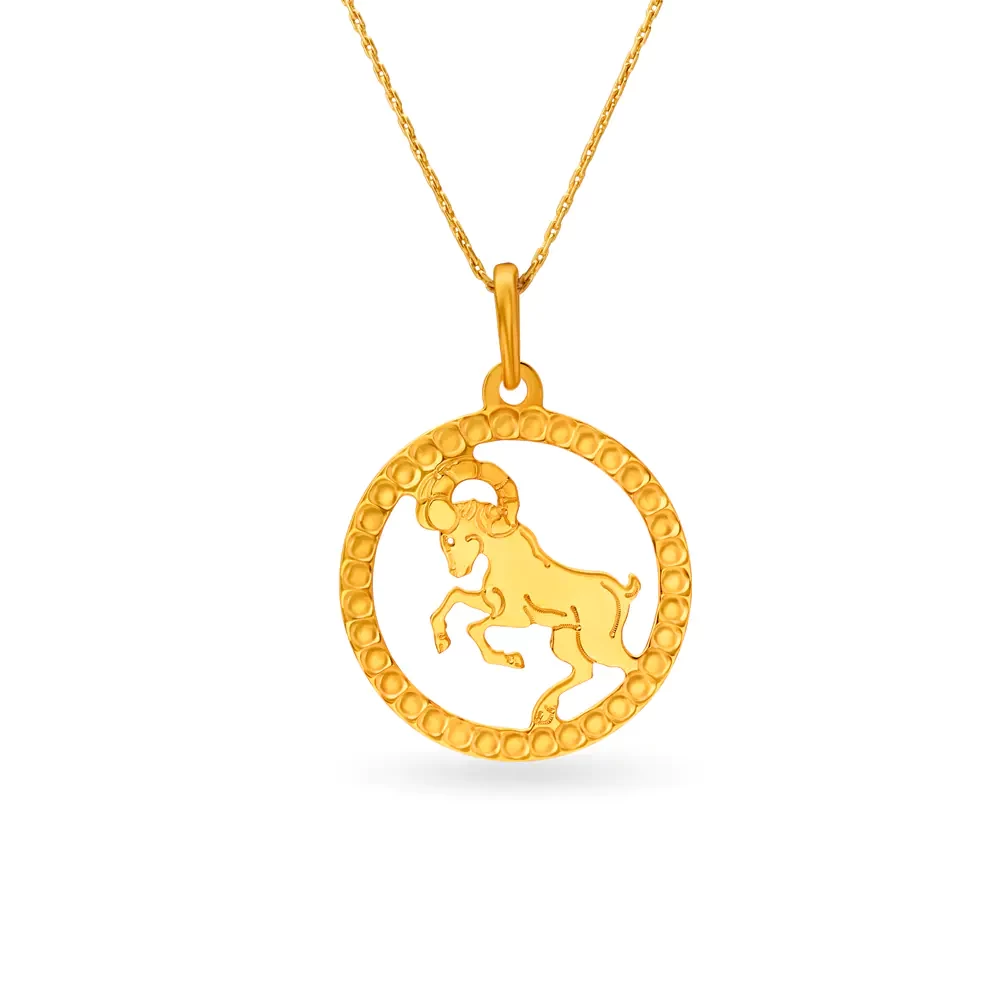 Aries Zodiac Pendant