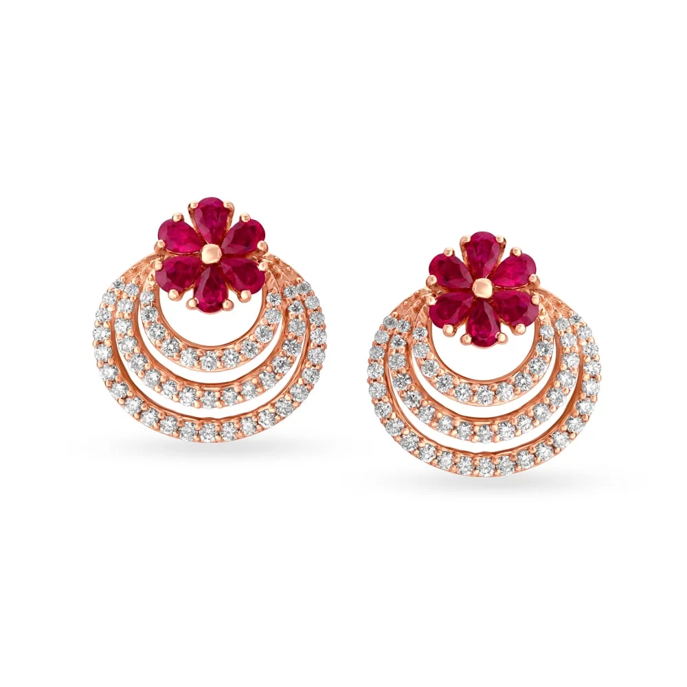 Fancy Hypnotic Stud Earrings