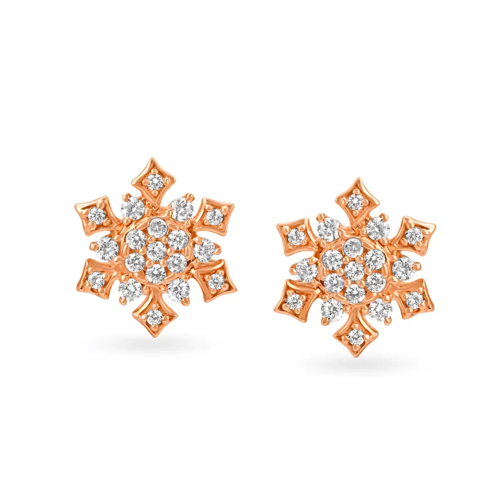 Hypnotic Nakshatra Diamond Stud Earrings
