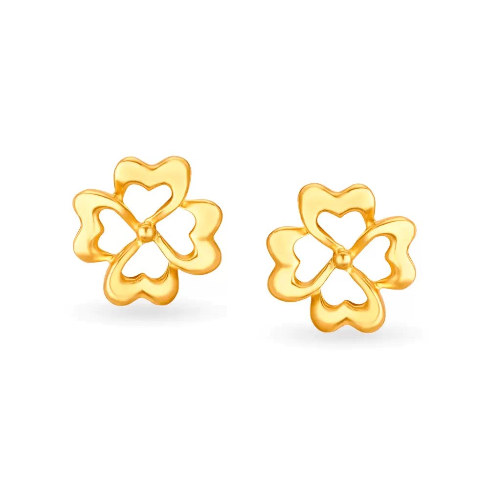 Graceful Floral Stud Earrings