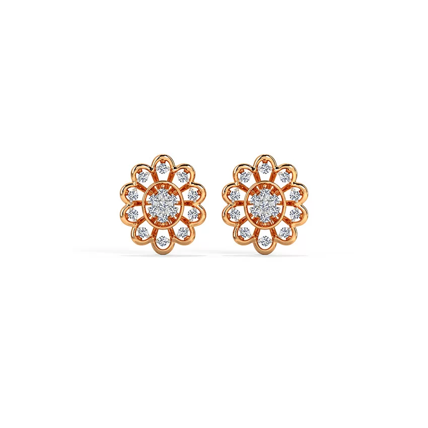 Narella Detachable Diamond Stud Earrings