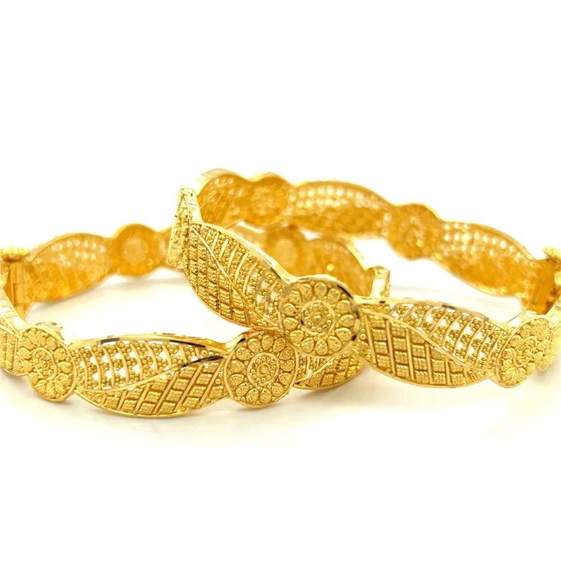 Flowers and leaves Bangles