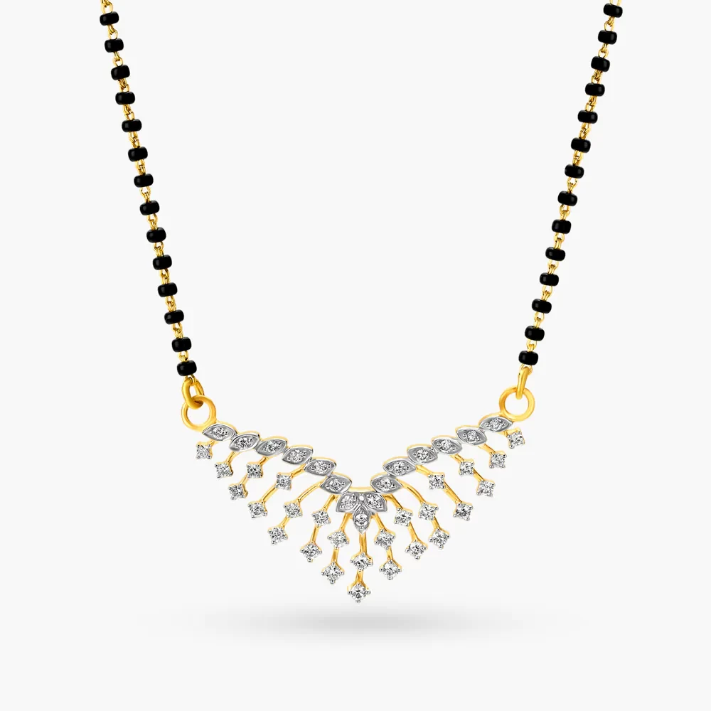 Layered Diamond Mangalsutra
