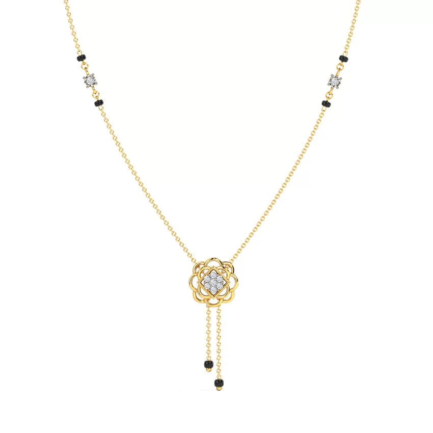 Lotus Diamond Mangalsutra