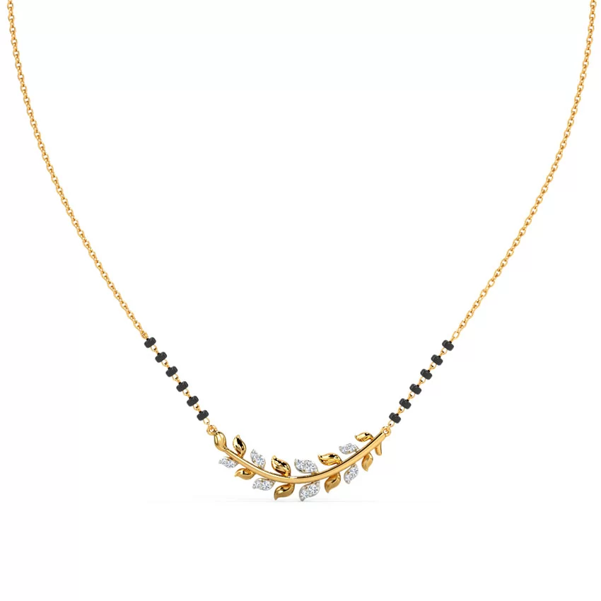Diamond Leaf Mangalsutra