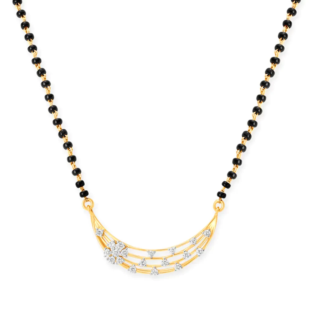 Splendid Layered Diamond Mangalsutra