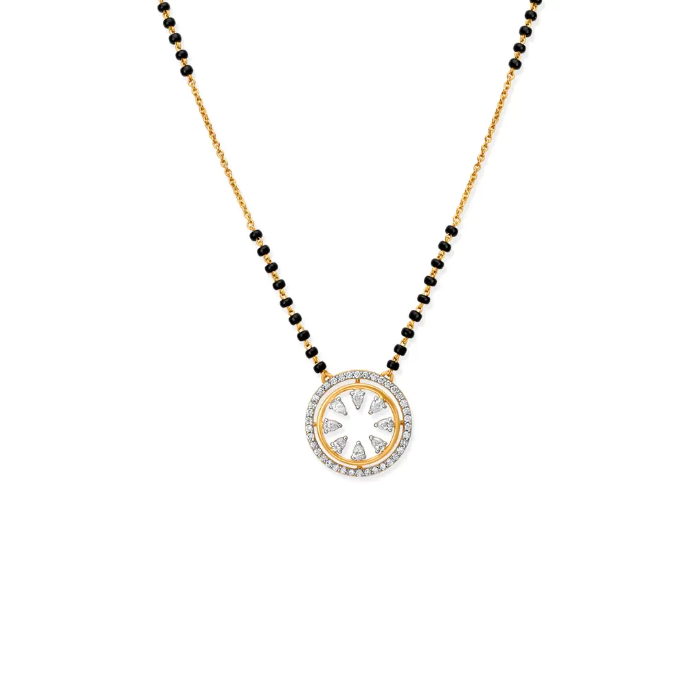 Dainty Circlet Diamond Mangalsutra