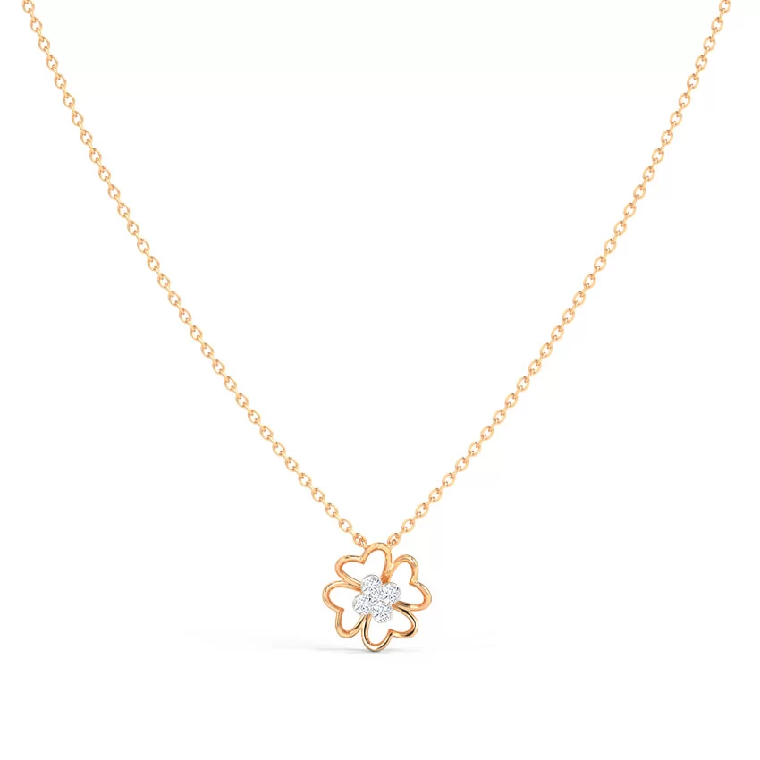 Bloom Clover Diamond Necklace