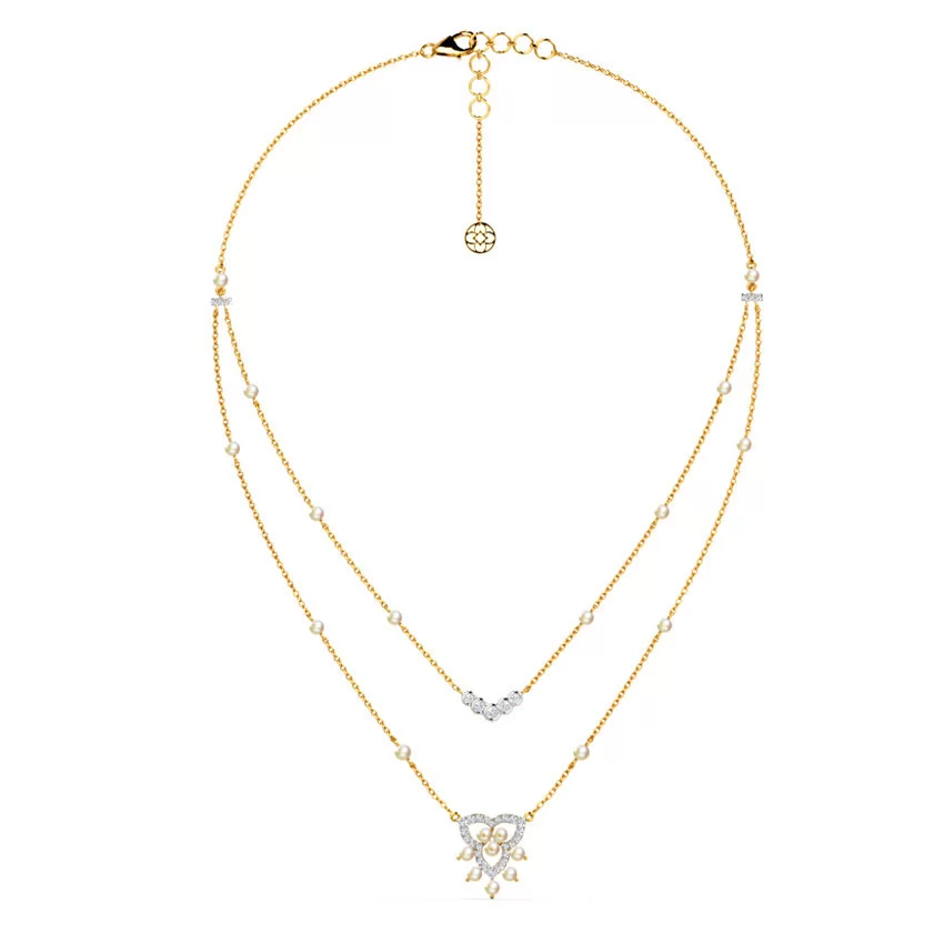 Double Diamond Necklace