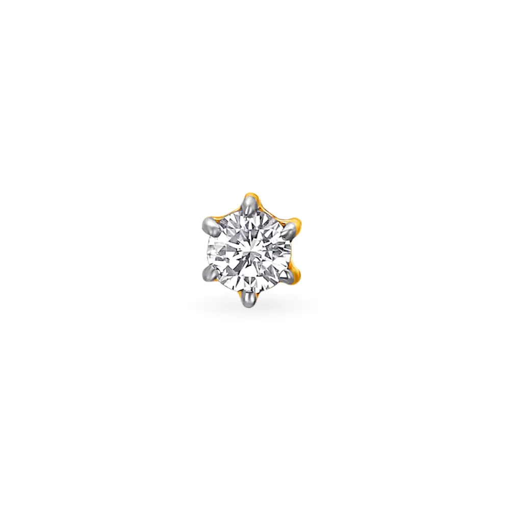 Brilliant Simple Diamond Nose Pin