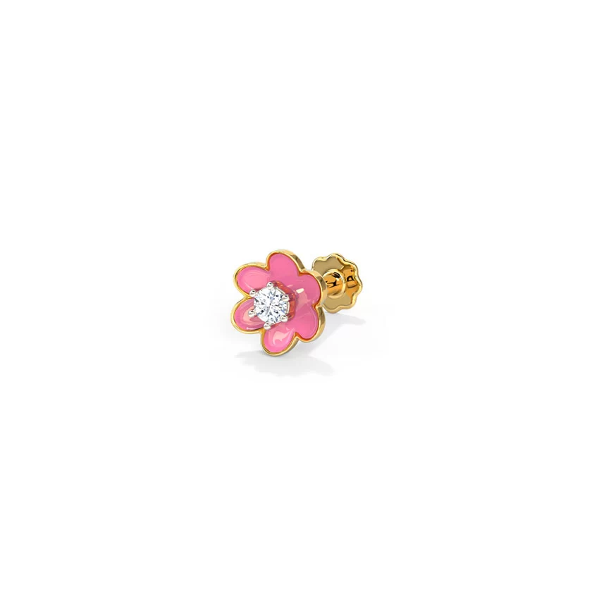Floral Detachable Diamond Nose Pin