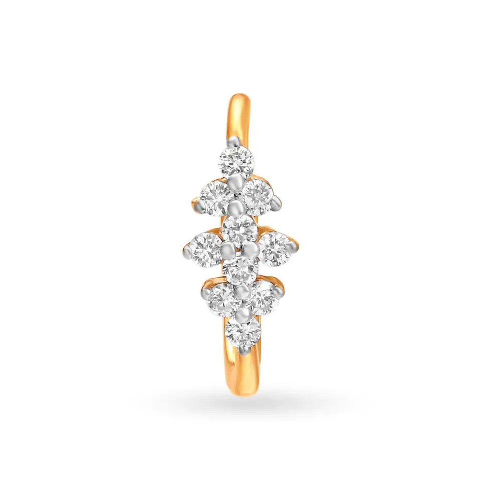 Grand Cluster Diamond Nose Pin