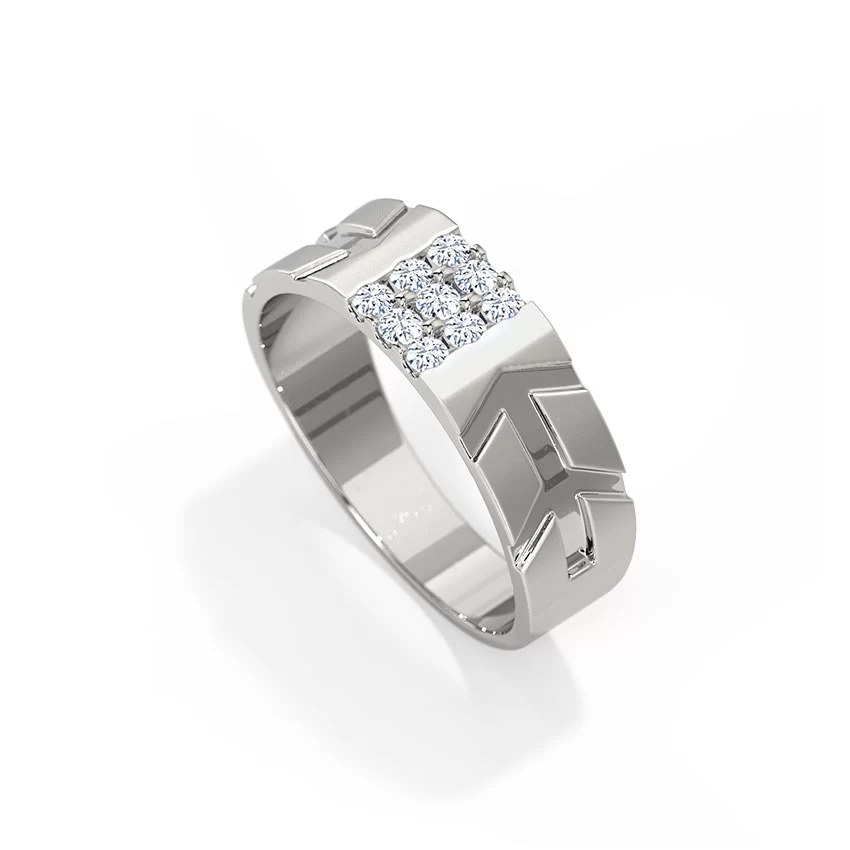 Luke White Gold Ring