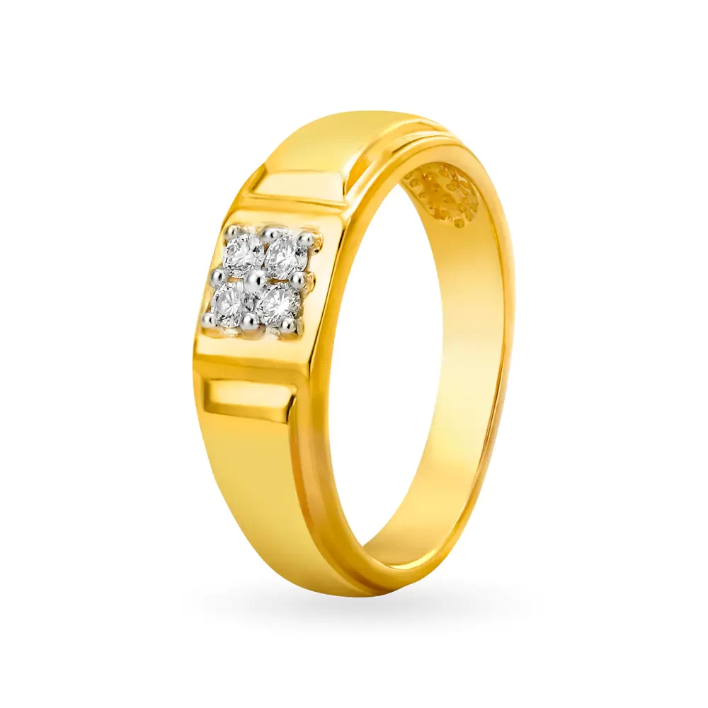 Breathtaking Gold And Diamond Finger Ring