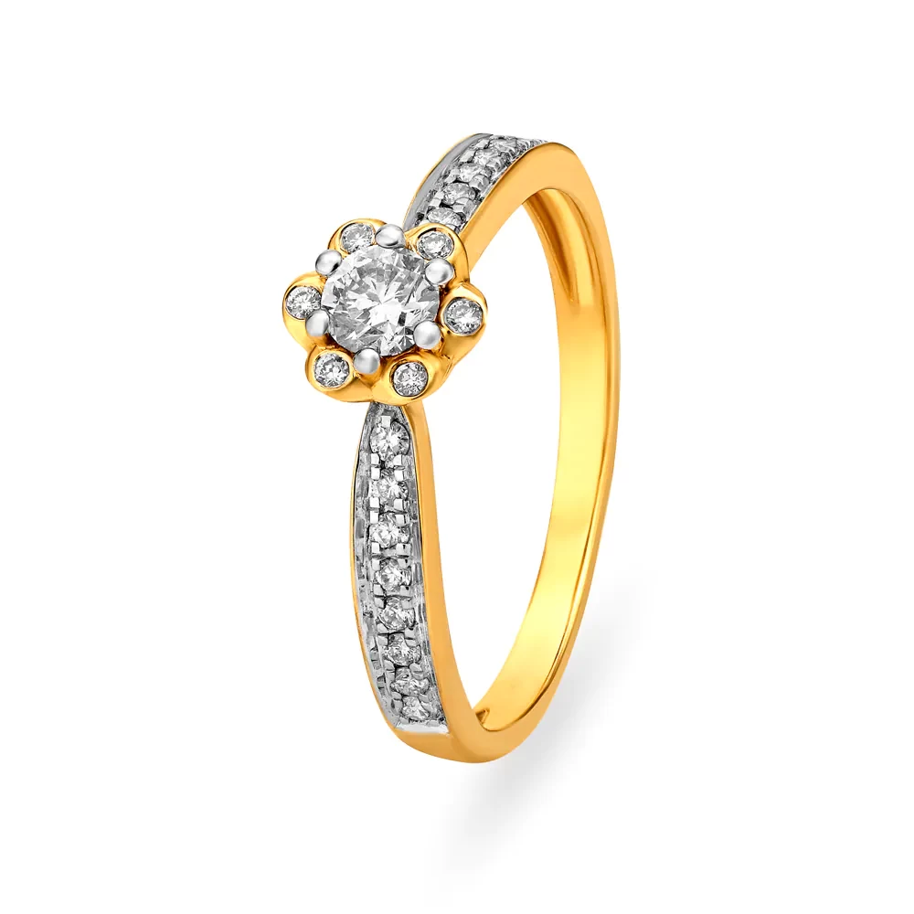 Floral Beauty Diamond Finger Ring
