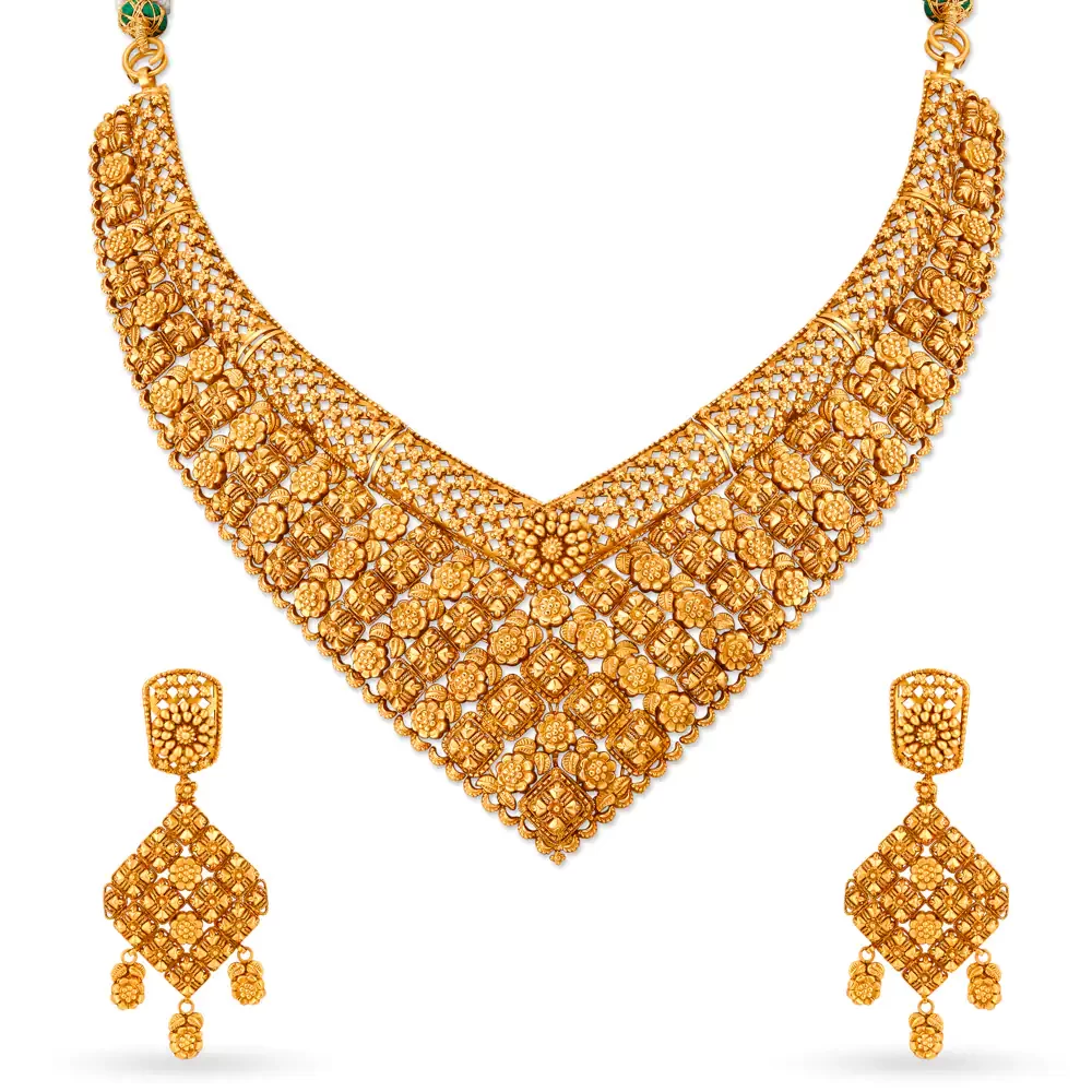 Majestic Gold Necklace Set