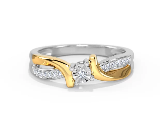 Detour Miracle Plate Diamond Ring
