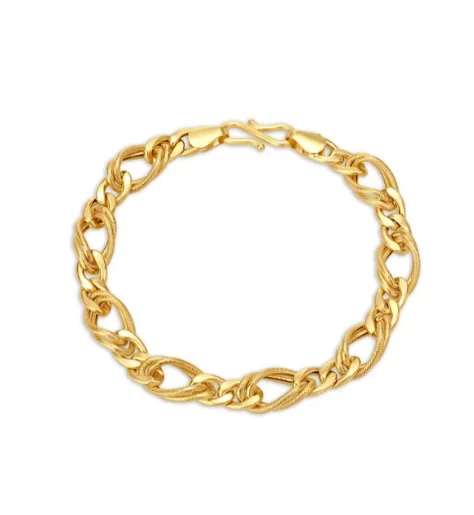 Artisitic Link Gold Bracelet For Men