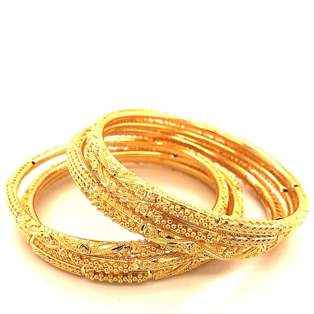 Oppulent textured bangles