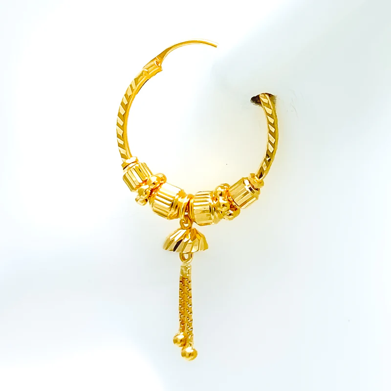 Intricate Radiant 22K Gold Bali