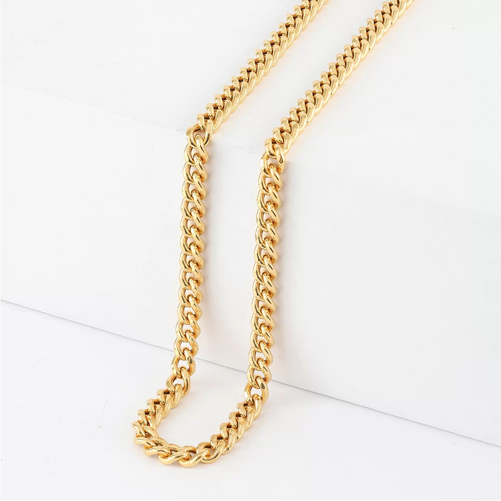 22ct Gold Curb Chain with Polished Links